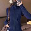 Ropa de Yoga Ajustada con Forro de Polar, Chaqueta de Polar para Mujer, Nueva Sudadera de Polar Otoño e Invierno 2026, Top Deportivo