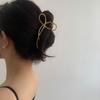 Coreia do Sul Novo Estilo Grande Clipe de Metal Elegante Simples Cabeça Cabelo Tubarão Clipe de Alta Qualidade Sense Strap Hairclip
