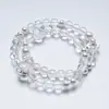 [Cristal Branco Moonlight] Pulseira de Cristal Branco de Alta Qualidade Série A para Mulheres Pulseira Versátil Atacado