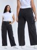 Jeans de Yoga de Pierna Ancha con Bolsillos de Talla Grande Más Vendidos Transfronterizos para Mujer, Cintura Alta, Levantamiento de Glúteos, Adelgazantes, Pantalones Largos Casuales para Exteriores