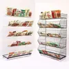 Estante para snacks estante de almacenamiento de supermercado estante de almacenamiento para sala de estar tienda de conveniencia estante de exhibición para tienda cantina estante para frutas y verduras de supermercado