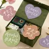 Serie de Colores Morandi Tarjeta de Felicitación para el Día de la Madre Feliz Día de la Madre Tarjeta con Forma Especial Bendición Mamá Flores Decoración de Regalo Tarjeta