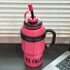 Termo Big Mac explosivo de acero inoxidable 316, vaso para hielo, color brillante, para hombres y mujeres, portátil, con ventosa para exteriores.