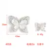 Nuevos Accesorios de Aleación Transfronterizos Vidrio de Colores Moda Mariposa Simple Placa de Diamante Mocha Accesorios de Joyería de Mariposa Accesorios para el Cabello