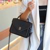 Bolsa de Couro Genuíno Feminina Bolsa Transversal Bolsas de Tecido Bolsa Carteiro Feminina Pequena Quadrada para o Dia a Dia Bolsa Explosiva de Marca Grande da Moda