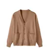 Suéter Jk Cardigan Tejido Otoño e Invierno Estilo Universitario Uniforme Escolar Femenino Traje de Falda a Cuadros Uniforme Jk