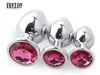 Juguetes Sexuales Metal Sm Redondo Set de Tapones Anales Expansor de Ano Tapón Gema Anal Pedrería Fuente Fabricante Mayorista