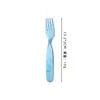 Juego de Cuchara y Tenedor Infantiles de Cristal de Titanio Puro Flor de Hielo para Uso en Casa, Utensilios para Comida de Bebé, Cuchara y Tenedor de Postre Duraderos y Resistentes a la Rotura