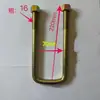 Fabricante tornillo en U abrazadera de placa de acero de arco cuadrado para camión remolque Sanma 14 de grosor 16 de grosor