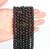 Ágata negro mate cuentas sueltas accesorios para joyería DIY, cuentas redondas de ágata negro uniformes, productos semiacabados al por mayor