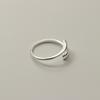 Anillo de plata de ley Nalan S925 con apertura en forma de gota, estilo sencillo y elegante, joyería de mano para mujer R01473