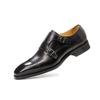 Sapatos de monge dos homens Mengke sapatos de couro genuíno de alta qualidade couro completo couro de vaca interior fivela dupla sapatos de vestido de negócios sapatos de couro pontiagudo masculino