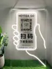 Personajes luminosos hecho a medida bar barbacoa logo tendencia nacional china ins celebridad de internet tablero de pared decorativo letrero publicitario