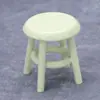 1:12 Casa de Boneca Casa de Boneca Mini Móveis Quarto das Crianças Conjunto Berço Berço Pequeno Cavalo de Madeira Cadeira de Jantar Banqueta