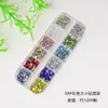 Transfronterizo 12 cajas pop flash arte de uñas pedrería joyería diamante fondo plano diamante redondo diamante para uñas joyería tamaño mixto mayoreo