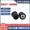 Pino de Posicionamento Tipo Cabeça de Bola com Flange de Plástico, Esfera de Aço por Pressão, Mola, D6x7, Esfera de Aperto de Aço Inoxidável