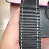 Imitação de nylon pit padrão espinha de arenque padrão fita cinto de segurança saco de bagagem alça luvas cinto de amarração preto e branco