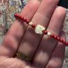 Pulseira de Contas Coloridas de Gatinho de Desenho Animado para Mulheres, Design de Nicho Simples, Versátil, Pulseira Dopamina Fofa e Sofisticada