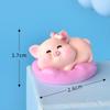 Amor cerdo micro paisaje suculenta decoración Zodiaco coqueteo teléfono beso animal accesorios para pastel resina manualidades