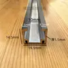 Ranura en forma de C, riel guía para sensor, ranura de montaje para interruptor fotoeléctrico, ranura en forma de U con pestaña hacia adentro de aleación de aluminio, ranura de aluminio para riel