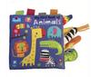 LakaRose Nuevo Estilo Papel Sonoro Inglés Ruso Libro de Tela Tradicional Animales de Dibujos Animados Cola de Tela Libro Juguetes Interactivos de Educación Temprana