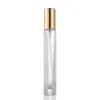 Botella atomizadora cosmética transparente de fondo grueso cilíndrica de alta calidad de 10 ml botella de empaque de perfume Botella de Vidrio atomizado botella de perfume