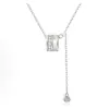 Collar Estilizador de Cintura Yinzheng para Mujer, Plata Pura S999, Estilo Exquisito de Lujo Ligero, Cadena Versátil de Moda Sencilla de Nicho con Borla para Clavícula