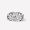 Anel Clássico Estilo Chanel Xadrez de Diamantes Banhado a Ouro para Mulheres Ouro Rosa Platina Anel de Diamantes para Casal Homens