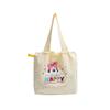 Ins Lindo Bolso de Hombro Bordado de Cachorro Nuevo de Gran Capacidad Casual Combinable Portátil con Cordón de Gran Capacidad Bolso Tote