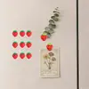 Ímãs de Geladeira Criativos e Estilosos de Frutas Morango Porta-Fotos Clipe para Recados Quadro Magnético Preto e Branco
