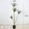 Planta Verde Artificial en Maceta Árbol Sangre de Dragón de Hoja Estrecha, Agave, Árbol de Yuca, Cola de Caballo Aguja de Hierro Girasol, Árbol de Hierro Decoración de Ventana