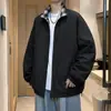Chamarra tipo coach transfronteriza estilo americano, con diseño a prueba de tres (agua, viento, suciedad), cuello alto, estilo casual, color liso versátil, aspecto retro, adecuada para ropa de trabajo al aire libre, y una prenda exterior versátil