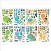CM2410005 Anime infantil Lindo dibujo animado Señor Dinosaurio Rompecabezas interactivo entre padres e hijos Rompecabezas DIY Pegatina facial