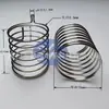 F8-8-0.4-1.2u placa de circuito impresso botão interruptor de agulha dupla reta mola de compressão aço carbono niquelado estanho