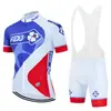 Conjunto de Maillot de Ciclismo Fdj Pantalones Cortos de Manga Corta para Bicicleta Ropa para Montaña y Carretera Hombres y Mujeres Versión de Equipo Ropa de Ciclismo de Secado Rápido