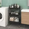 Estanterías de Almacenamiento con Carrito Pequeño Seleccionadas Cuidadosamente para Cocinas, Estantes de Almacenamiento Móviles para Salas de Estar, Estanterías de Almacenamiento de Múltiples Niveles para Baños