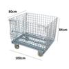 Jaula de Almacenamiento Plegable Cuadrada Jaula Mariposa Logística Rotación Almacenamiento Almacenamiento Marco de Hierro Plegable Apilable Jaula de Almacenamiento Galvanizada