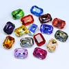 Dongzhou Cristal K9 Fundo Pontiagudo Diamante Tamanho Grande Quadrado Longo Octogonal Diamante de Vidro Diamante de Forma Especial Acessórios para Joias DIY