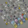 Pegatinas de Arte para Uñas de Moda Mariposa en Relieve 5D Uñas Glaseadas Aurora de Serpentina Avanzado Tridimensional