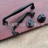 Puxador de armário preto fosco estilo americano, puxador de porta de gaveta de porta de armário, ferragem para móveis simples e modernos estilo europeu