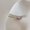 Novo grampo de cabelo sem costura de acetato estilo coreano com letras estreitas, simples e versátil, adequado para franjas e fios soltos, clipe para maquiagem, clipe lateral, presilha
