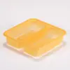 Caja de embalaje de pastel de luna de mediados de otoño en stock, lata cuadrada de doble capa para galletas, caja vacía, caja de regalo hecha a mano para hornear de color sólido