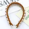 Nuevo Lanyard para Teléfono Móvil Huayang de Bloques de Color Tejido a Mano Corto Versátil Fuerte Llavero Correa de Muñeca para Bolso