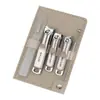 Conjunto de Tesouras e Cortadores de Unha, Cortadores de Unha Planos, Cortadores de Unha Angulados, Ferramentas Domésticas para Cortar Unhas de Adulto, Limpador de Ouvido Feminino
