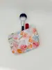 Bolsa de Armazenamento Floral Fresca e Fofa para Cuidados com a Pele Grande Capacidade Bolsa de Cosméticos Portátil para Sair Bolsa de Lavar Bolsa Interna de Viagem