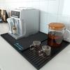 Tapete de Silicona Personalizado para Máquina de Café Bandeja Dividida Personalizada Dos en Uno Tapete Protector Tapete de Secado de Cocina Bandeja Pequeña Aislada