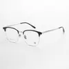 Armazones de Titanio Puro para Gafas de Mujer, Estilo Retro, Armazones Completos de Titanio, Se Pueden Montar Lentes Graduados para Miopía 17103