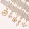 Collar Colgante de Moda Transfronterizo Aliexpress Lujo Ligero con Circonita para Mujer, Cadena para Clavícula de Gama Alta de Nicho Completamente Diamantada, Venta al por Mayor desde el Fabricante