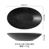 Prato de Peixe Estilo Japonês Cerâmica para Casa Louça Prato Oval Prato para Peixe Cozido Criativo Grande Novo Prato para Servir Peixe Cozido