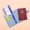 Bolsa para Pasaporte con Mapa Portatarjetas Antirrobo Almacenamiento de Identificación Portatarjetas Bancarias RFID Portatarjetas de Identificación para Viajes al Extranjero